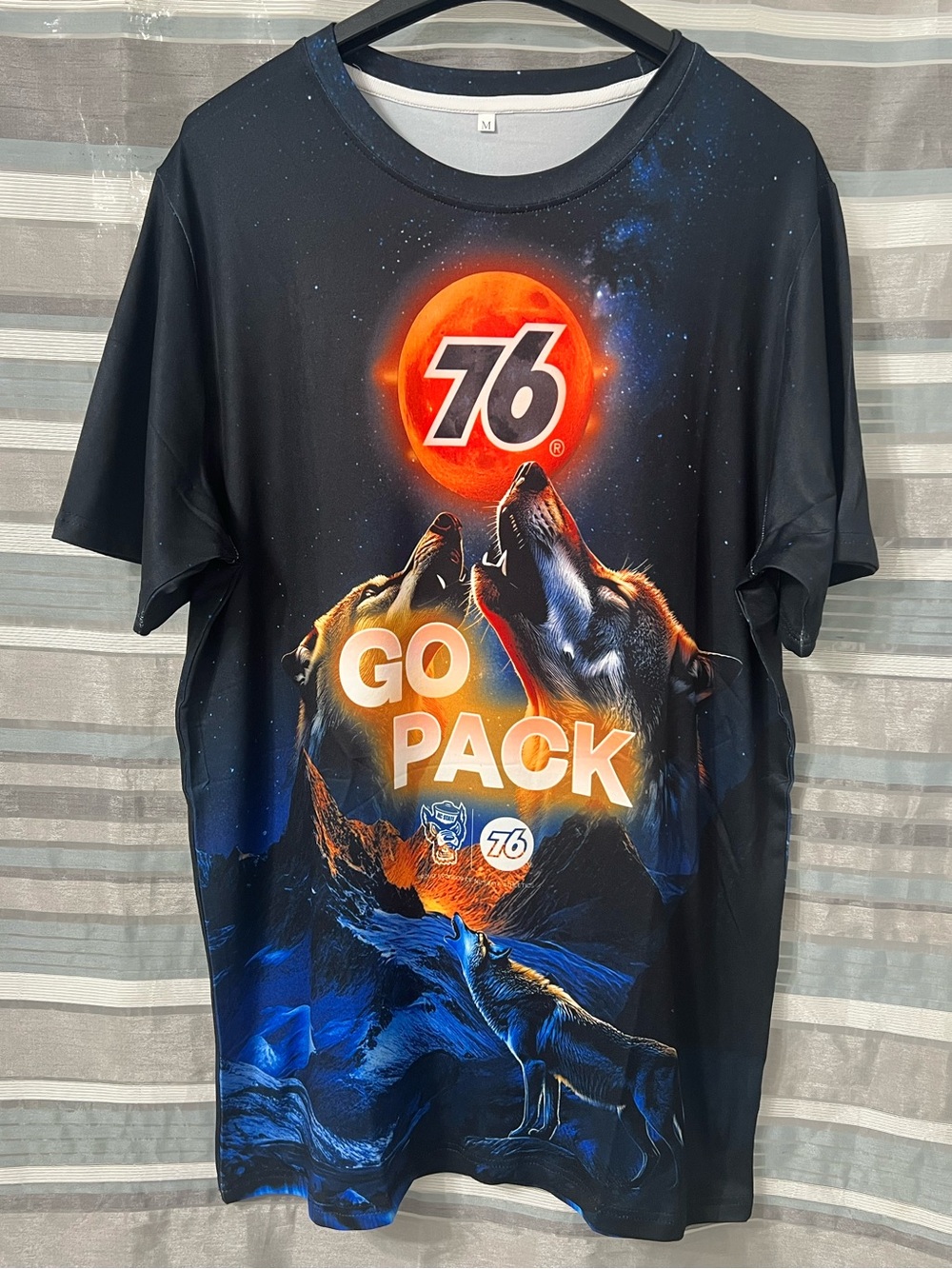 NC State Wolfpack Go Pack Graphic Men's Performance Tee - Black/Blue